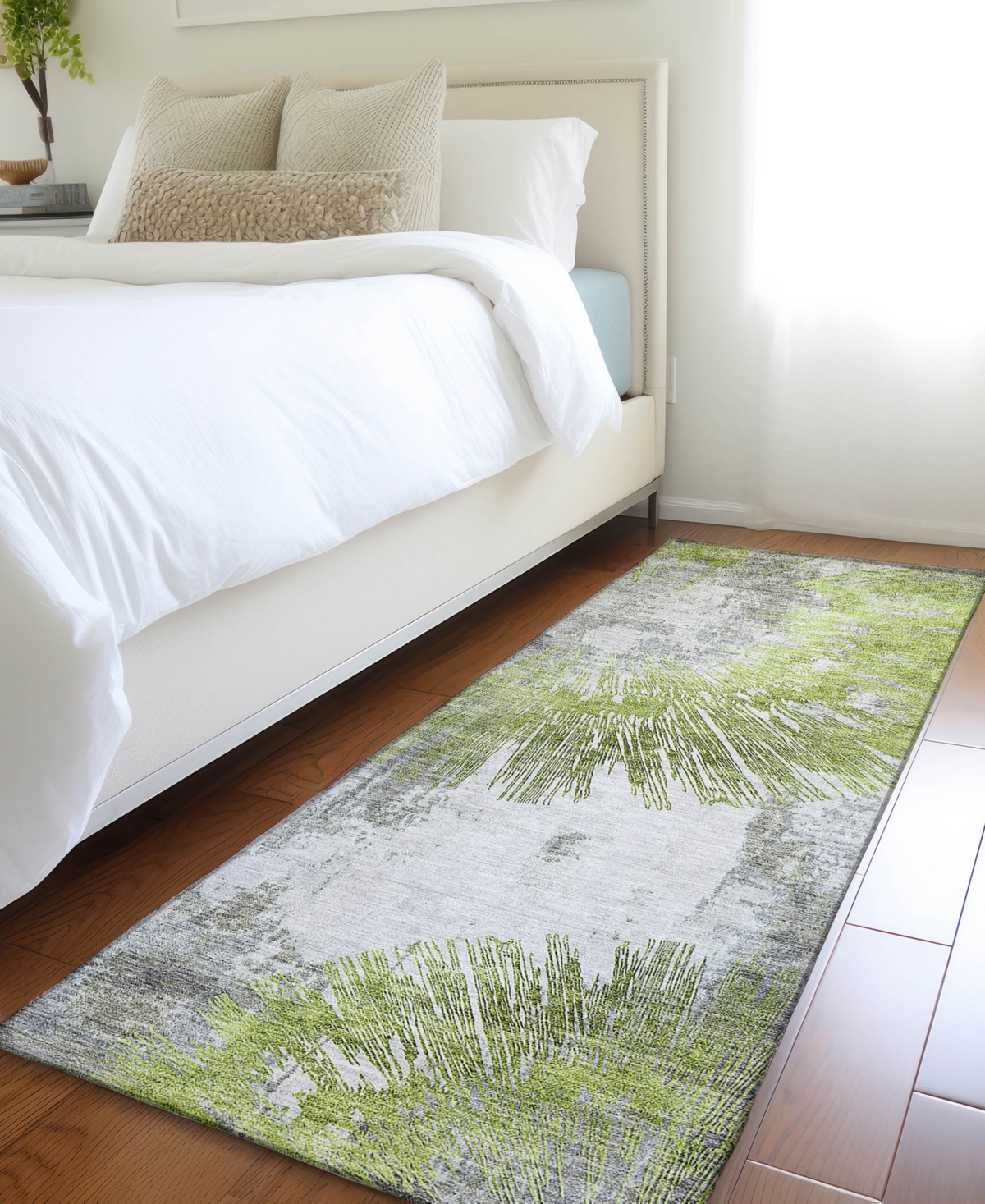Addison Chantille Acn773 2'3''x7'6'' Runner Area Rug In Sage
