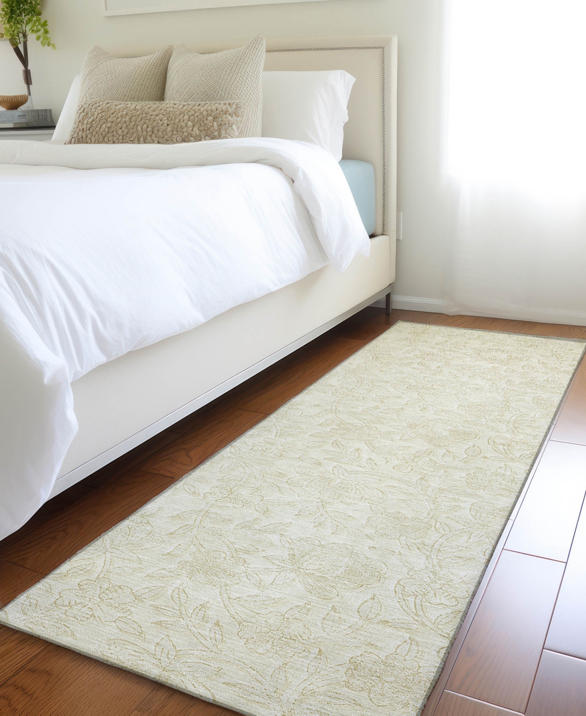 Addison Chantille Acn782 2'3''x7'6'' Runner Area Rug In Ivory