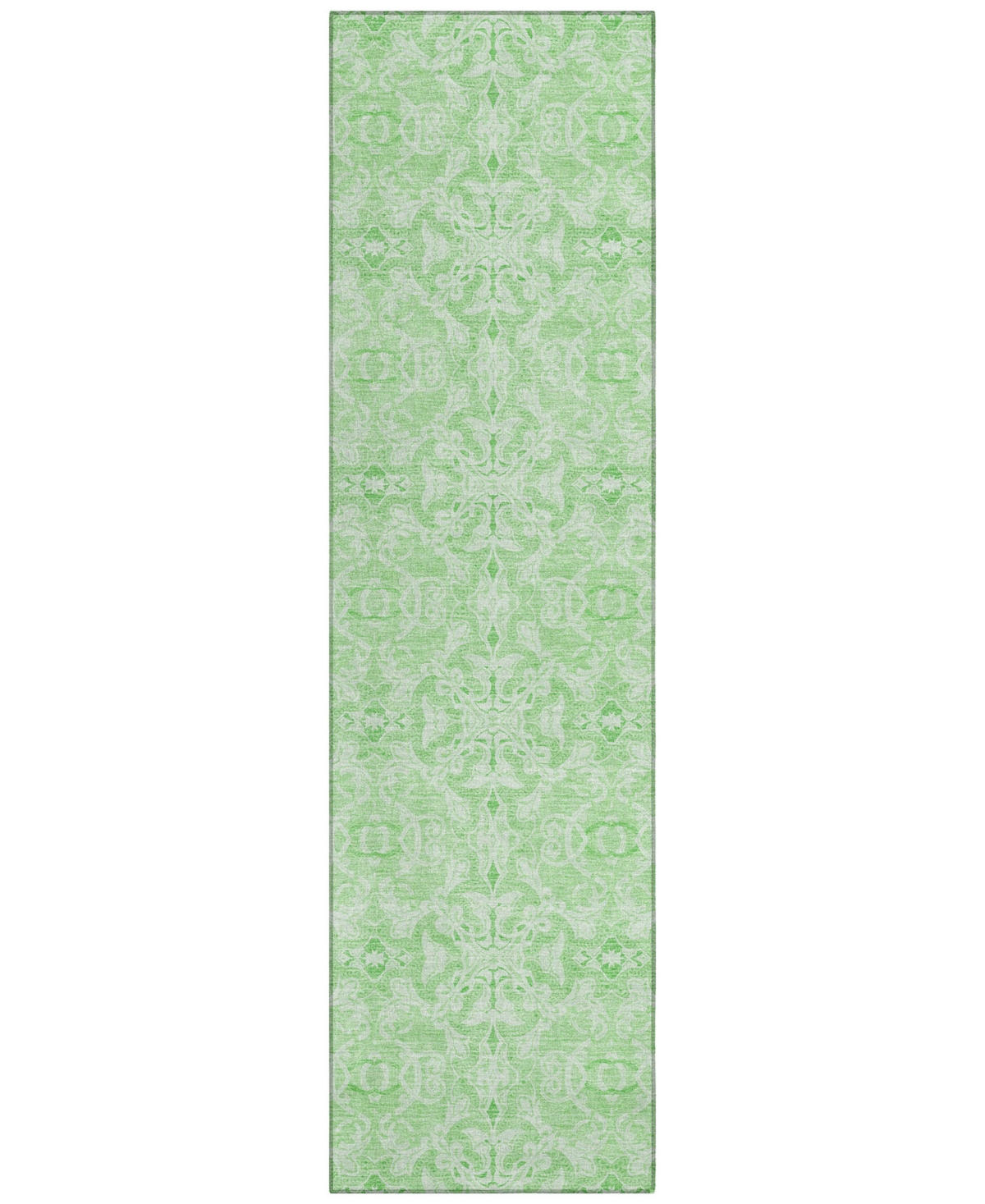 Addison Chantille Acn784 2'3''x7'6'' Runner Area Rug In Lime