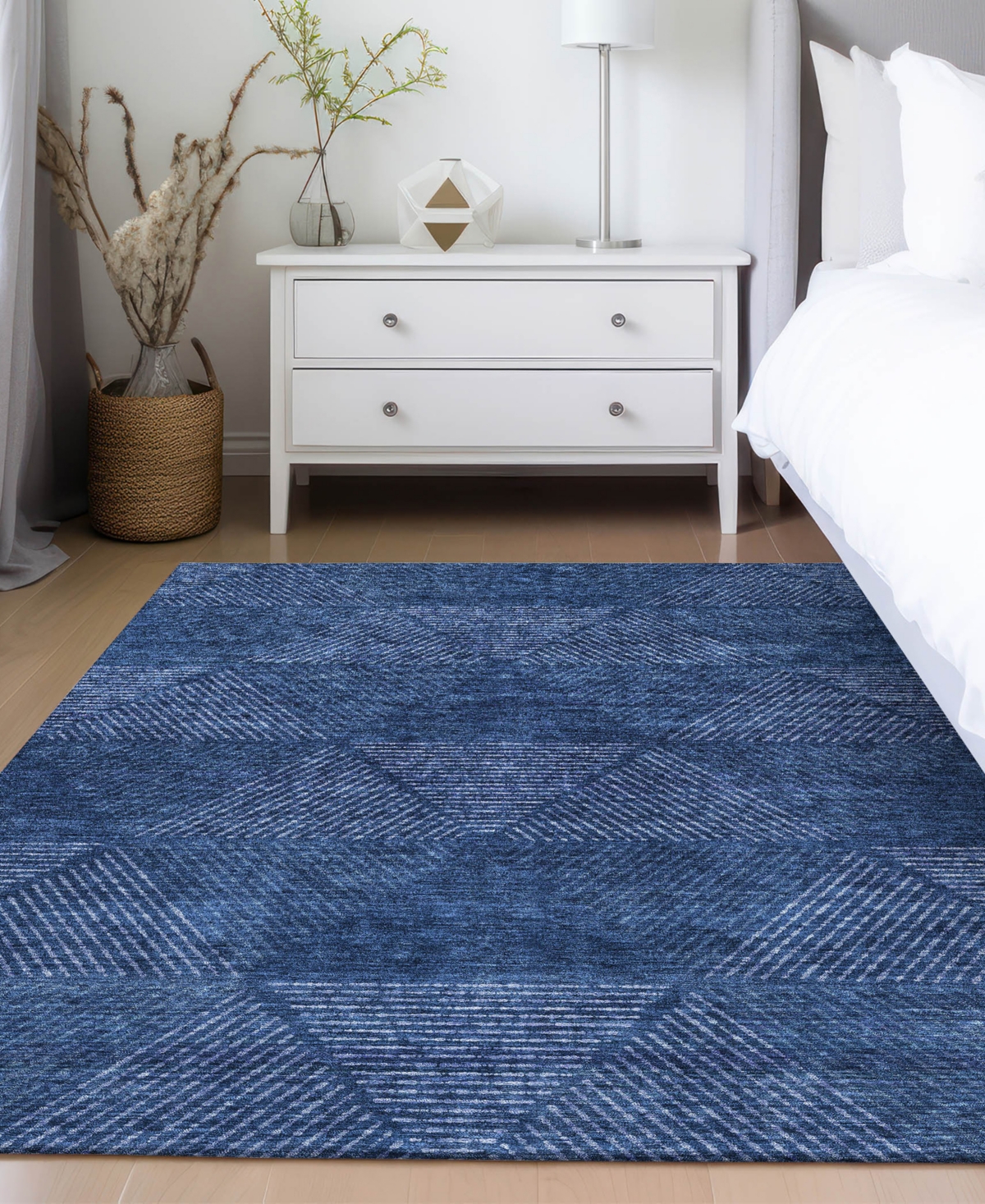 Addison Chantille Acn777 2'6''x3'10'' Area Rug In Navy