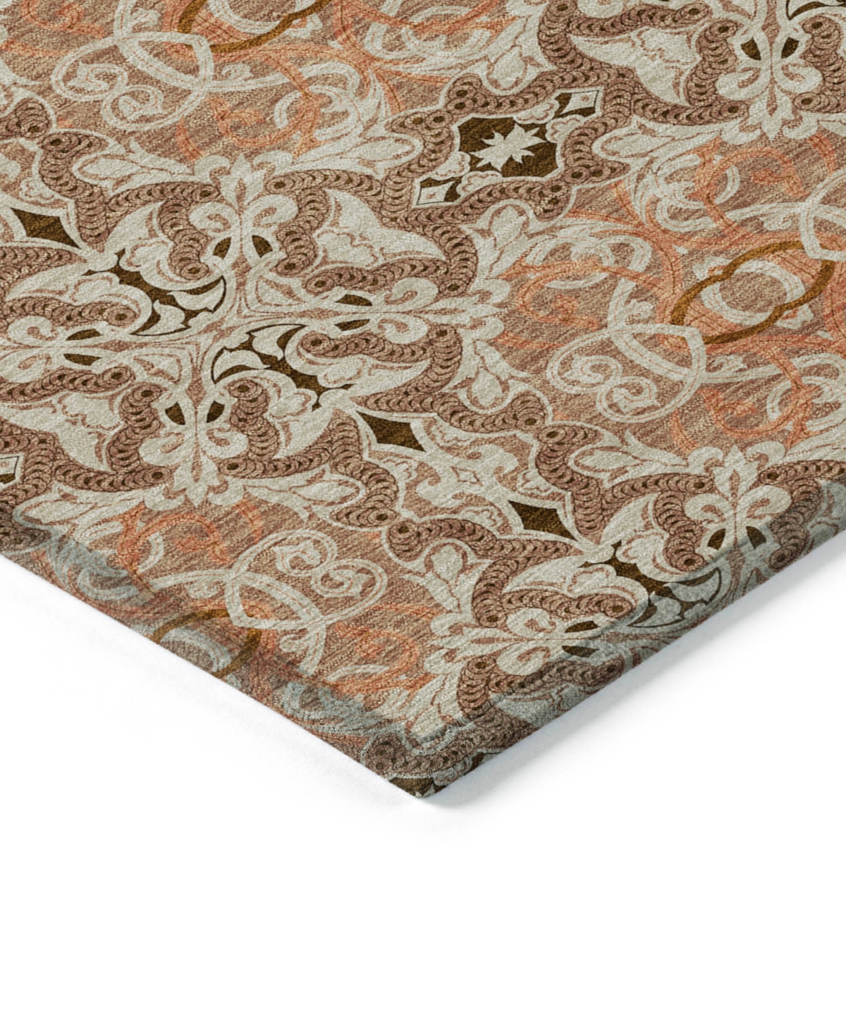Addison Chantille Acn783 5'x7'6'' Area Rug In Terracotta