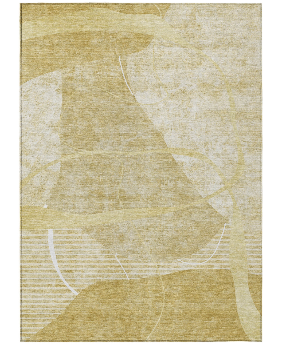 Addison Chantille Acn805 5'x7'6'' Area Rug In Wheat