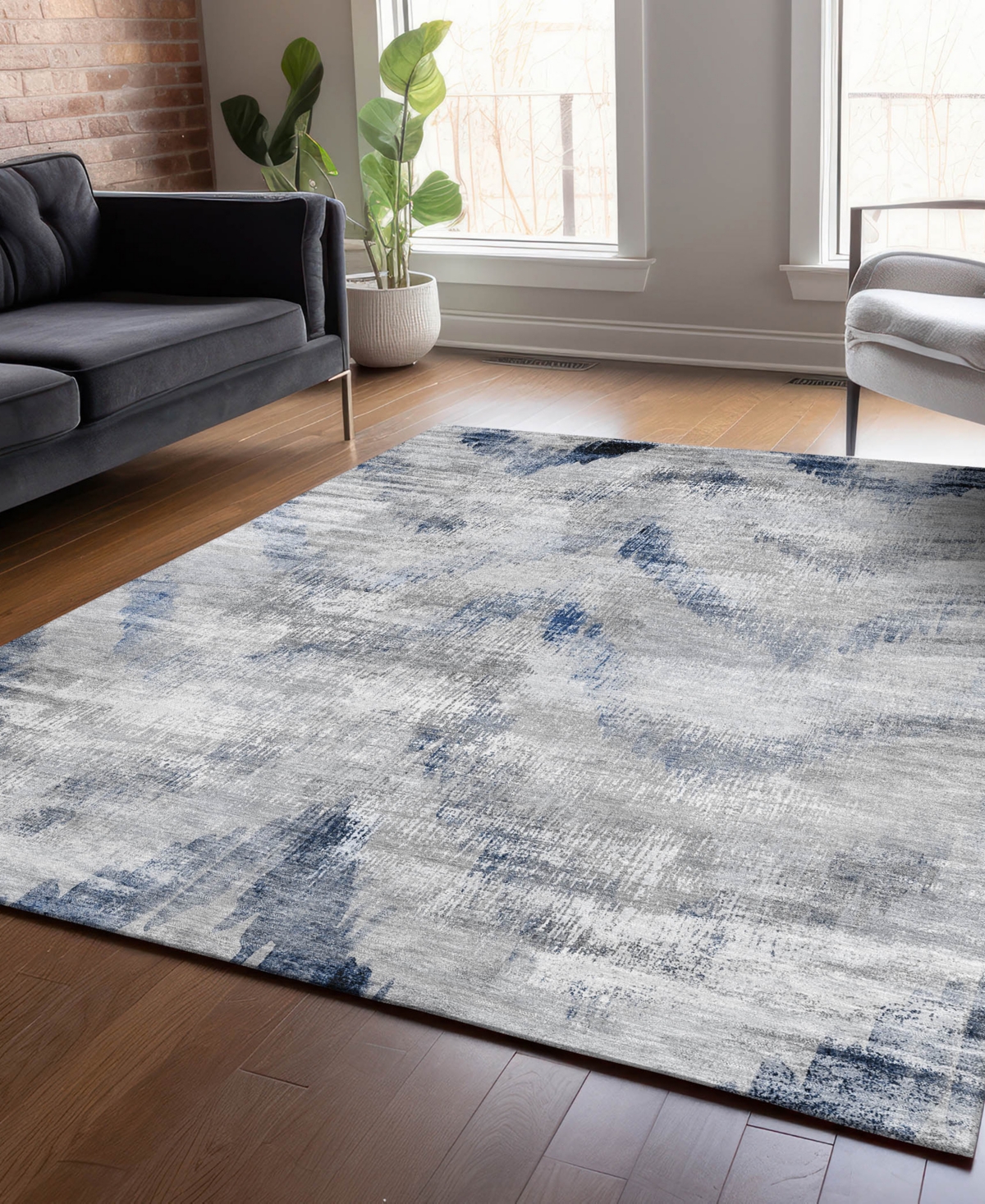 Addison Chantille Acn791 8'x10' Area Rug In Gray