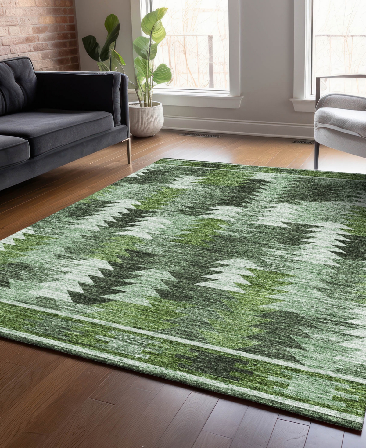 Addison Chantille Acn798 8'x10' Area Rug In Olive