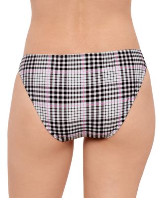 Juniors' Plaid Hipster Bikini Bottoms, Exclusively at Macy's
