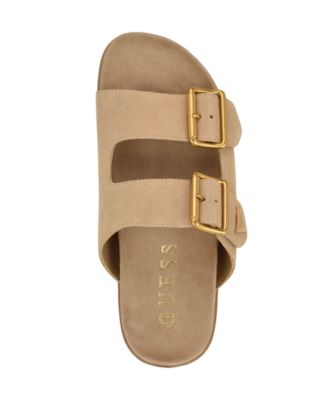 Women's Fasten Double-Buckle Footbed Sandals