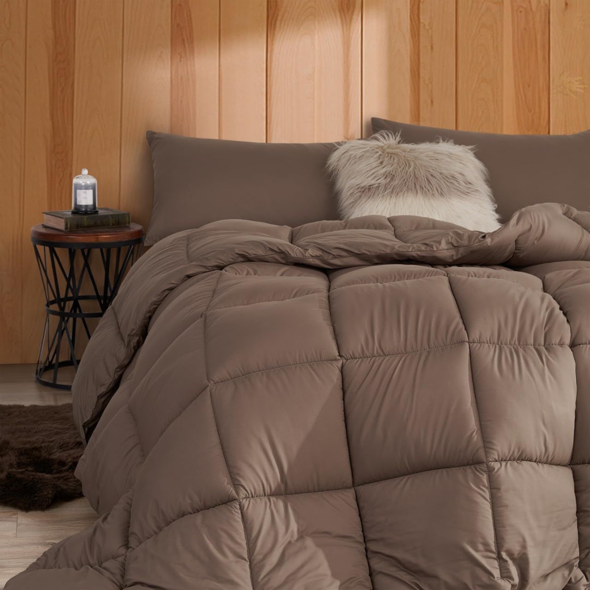 Cool Being Thick - Coma Inducer Oversized Comforter Set - Teak,Queen