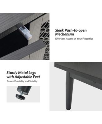 Giovanna Modern 32"Tall 2-Door Accent Cabinet with Adjustable Feet