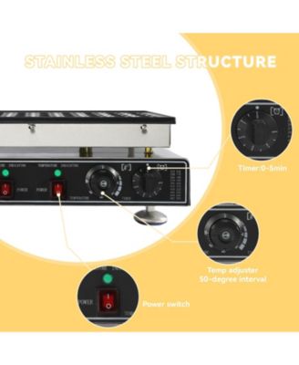 50 PCS Mini Pancakes Maker Machine,110V Mini Dutch Pancake Maker,1800W Commercial Electric Nonstick Waffle Maker Machine for Home and Restaurants