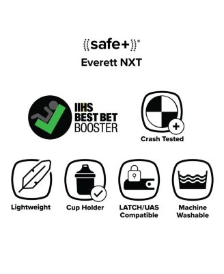 Toddler Everett NXT Rigid Latch High Back Booster Car Seat