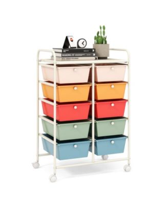 10-Drawer Rolling Storage Cart
