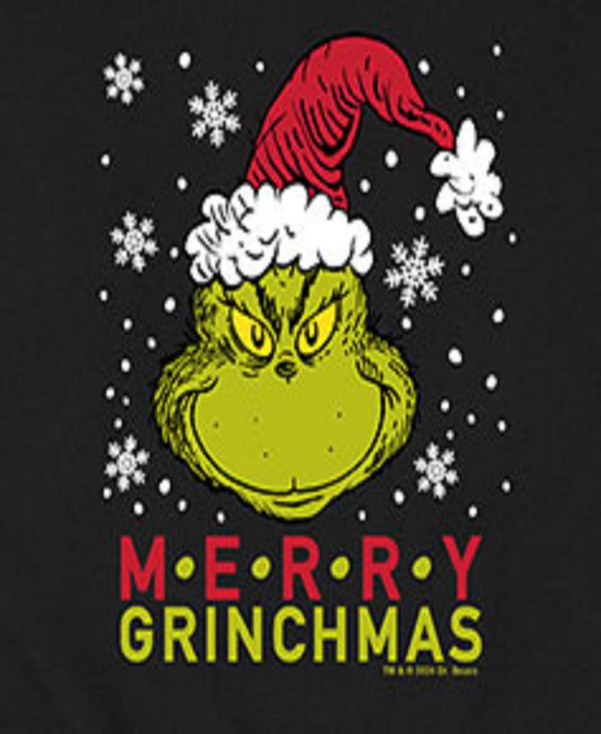 Airwaves Men's The Grinch Merry The Grinchmas Long Sleeve Fleece