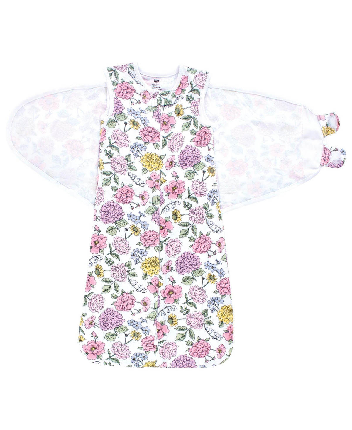 Hudson Baby Baby Girls Hudson Convertible Swaddle Sleep Sack, Months - Vintage blossom