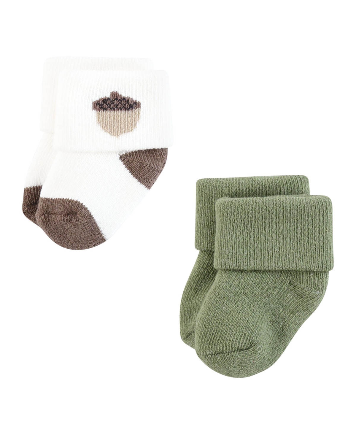 Touched by Nature Baby Boys Organic Cotton Socks, 0-6 Months - Forest explorer
