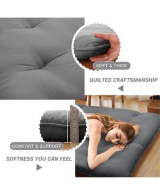 Japanese Floor Mattress Twin, Portable Futon Mattress Thicken Sleeping Mattress, for Camping & Guest Room