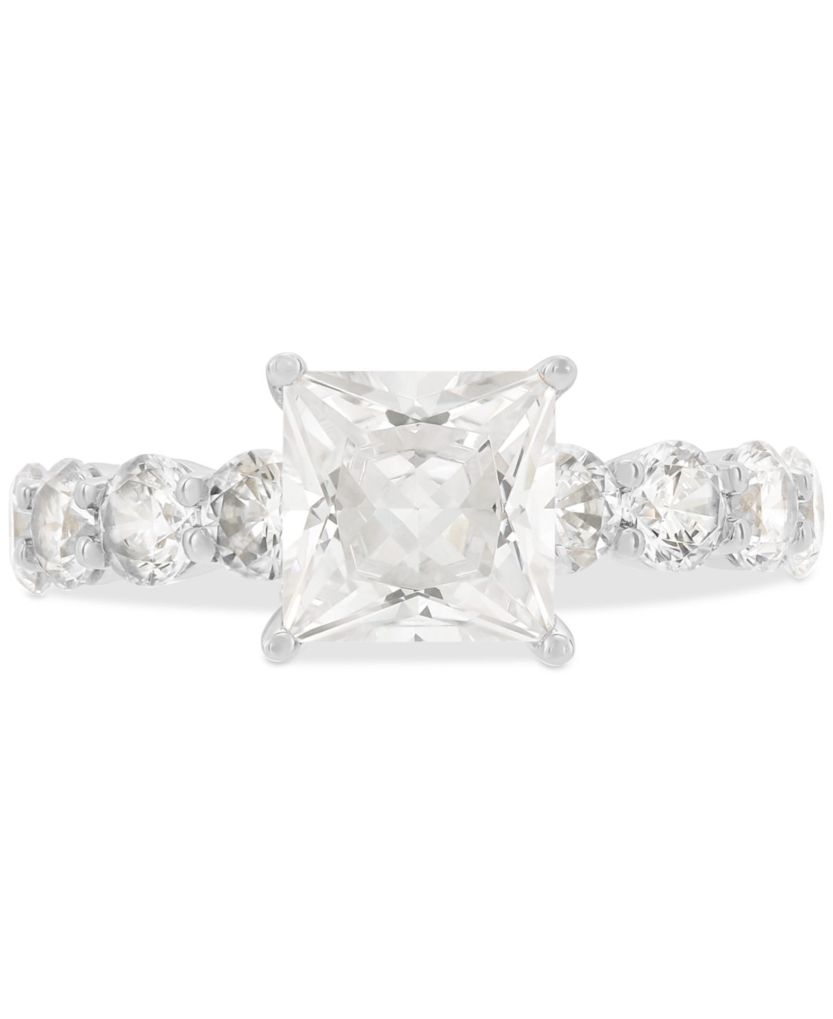 Grown With Love Certified Lab Grown Diamond Princess-Cut Engagement Ring (4-1/4 ct. t.w.) in 14k Gold