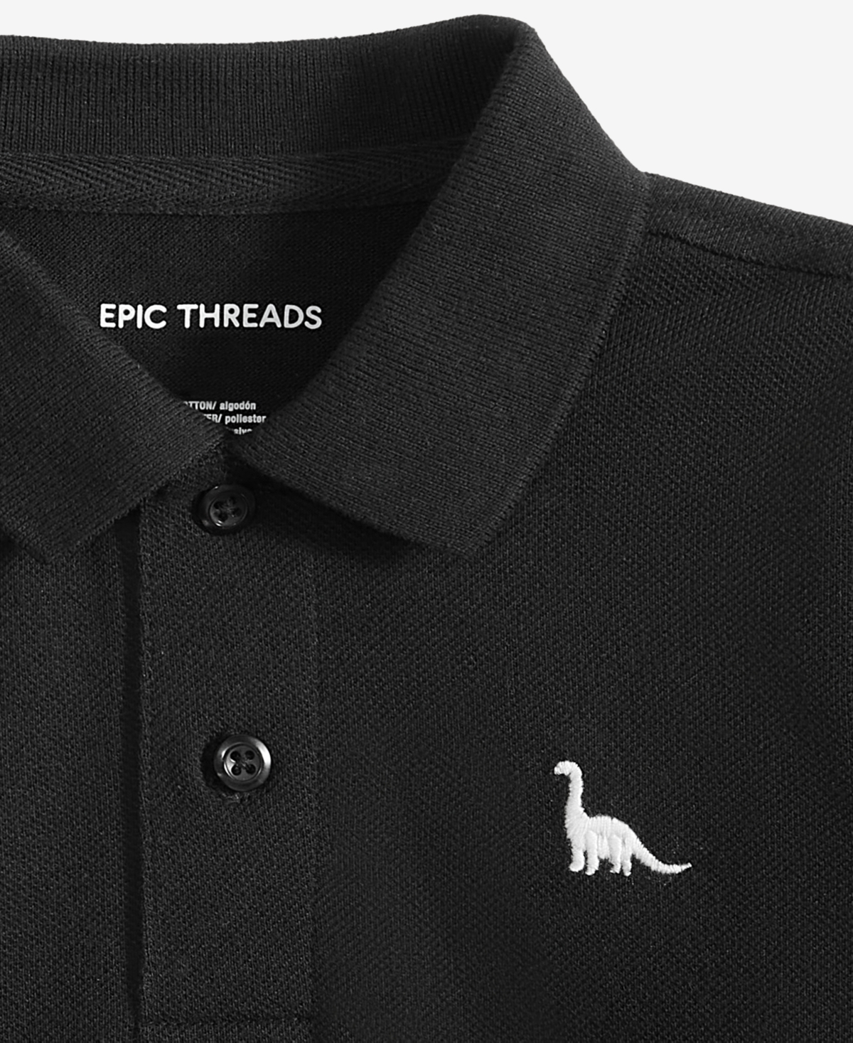 MACY'S EPIC THREADS TODDLER BOYS SOLID DINO POLO SHIRT, EXCLUSIVELY AT MACY'S 