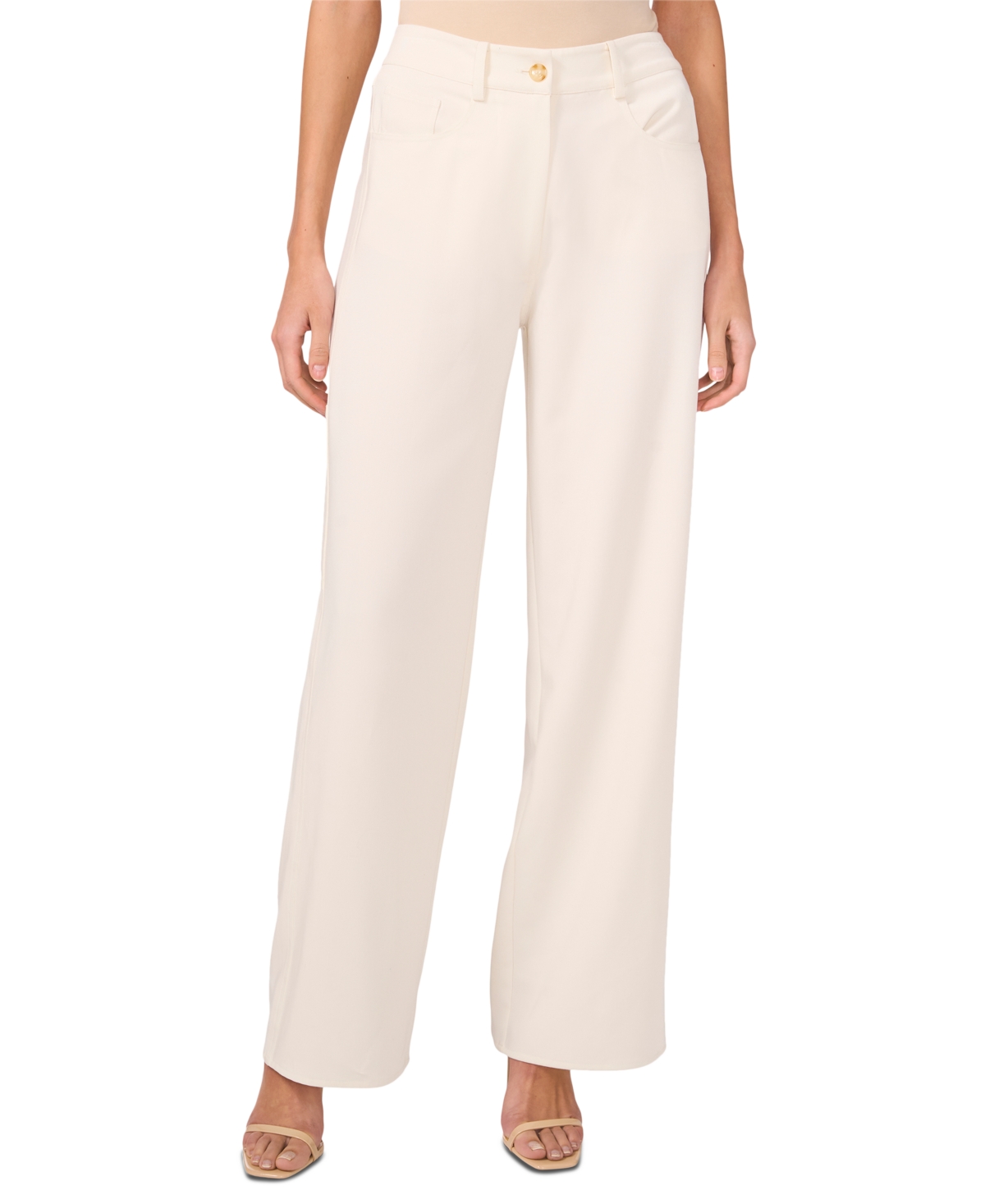 Women's High Rise Straight-Leg Pants - New Ivory