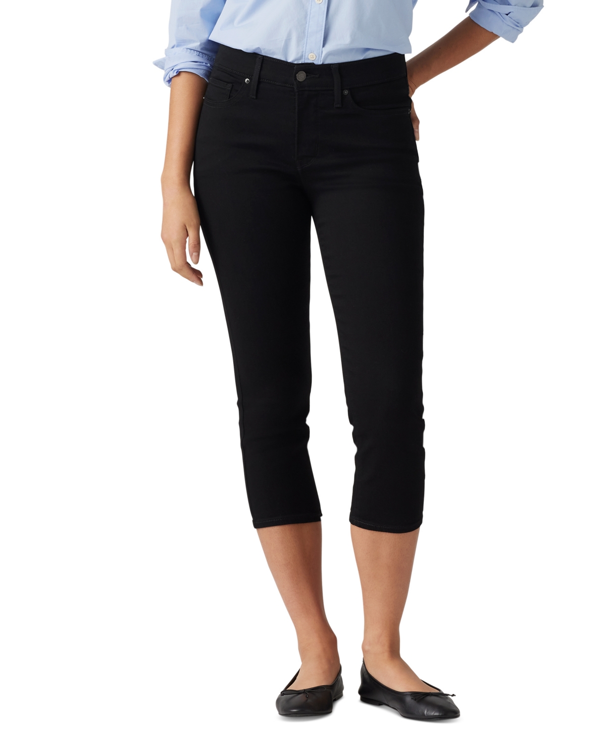 LEVI'S 311 SHAPING SKINNY MID RISE CAPRI JEANS 