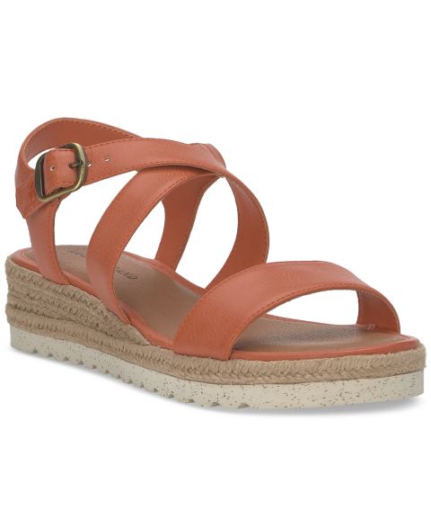 Женские сандалии Lucky Brand Trianna Strappy Espadrille Wedge, цвет: Кожаный
