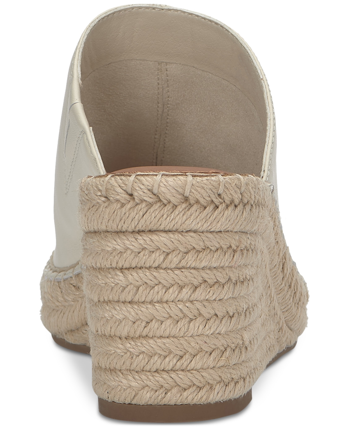 Lucky Brand Cabriah Espadrille Platform Wedge Slide Sandal In Tusk Leather