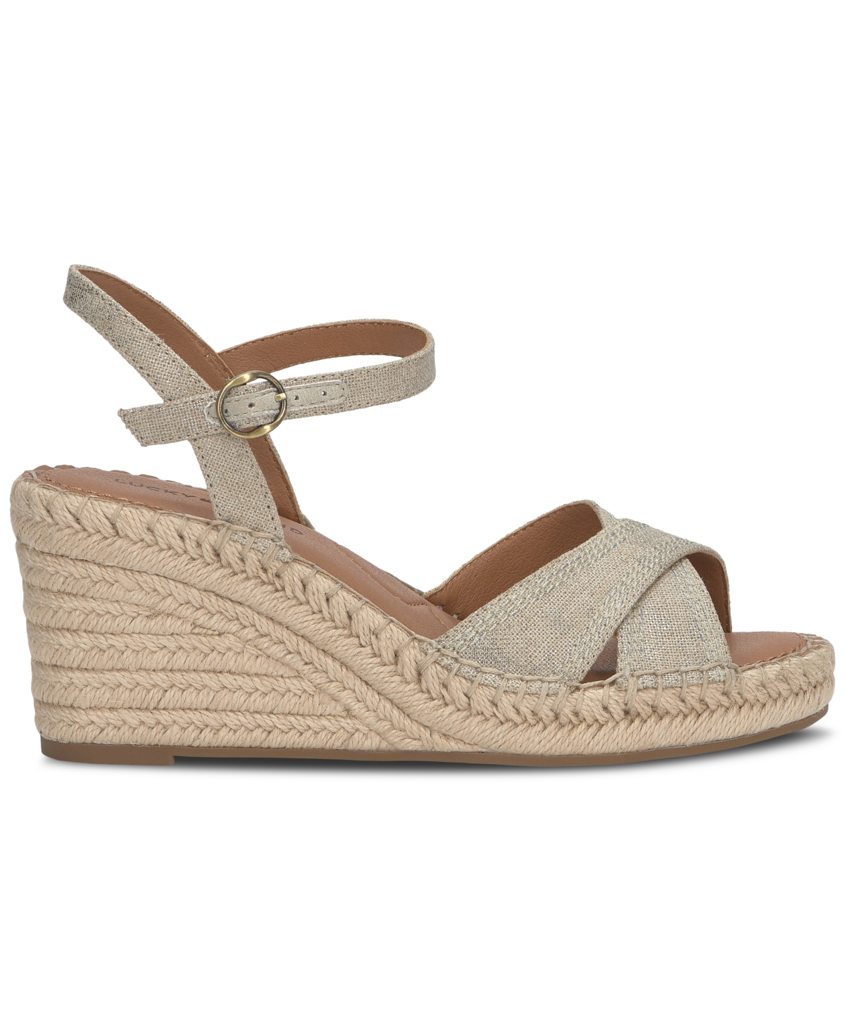 LUCKY BRAND WOMEN'S CANDYR ESPADRILLE WEDGE SANDALS 