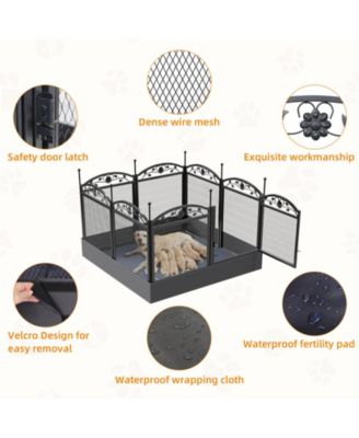 Pet Indoor Playpen Crate with Waterproof Heavy Duty Puppy Outdoor Exercise Play Pen