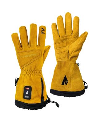Men's 7V Rugged Leather Heated Work Gloves - Unisex