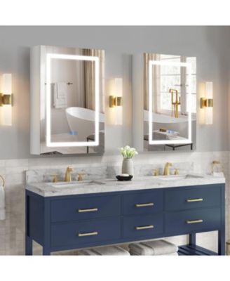20"x28" Medicine Cabinet with Lights,Medicine Cabinet Mirror,Medicine Cabinets for Bathroom