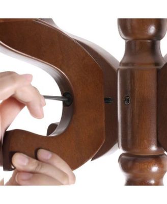 Solid Wood Coat Rack Stand – Traditional Hall Tree with Multiple Hooks for Entryway or Bedroom