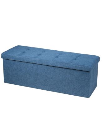 Fabric Folding Storage with Divider Bed End Bench
