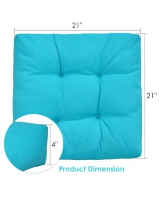 21 Inch x 21 Inch Patio Chair Seat Cushion Pads for Indoor and Outdoor