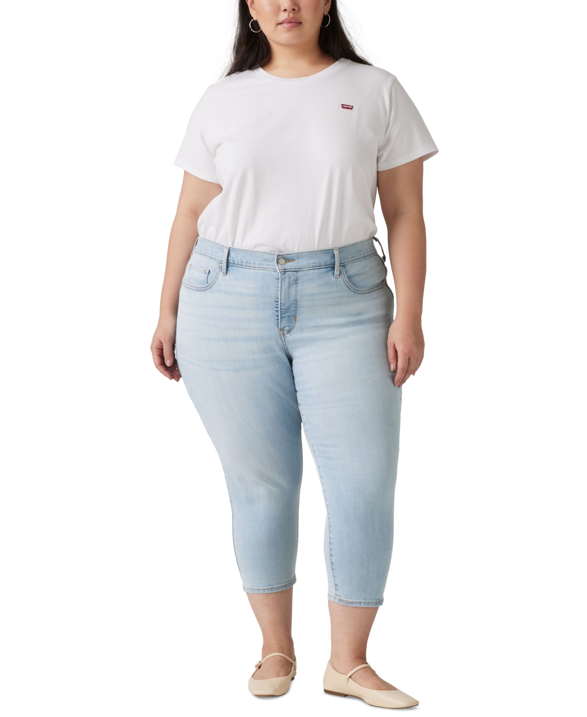 Shop Levi's Trendy Plus Size 311 Shaping Skinny Capri Jeans In Hold It Down