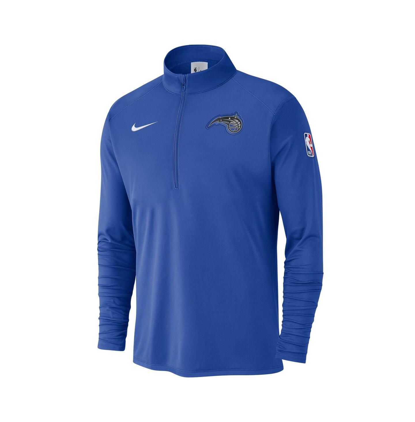 Мужской топ Nike Blue Orlando Magic 2024/25 Courtside Performance Half-Zip — фото 2