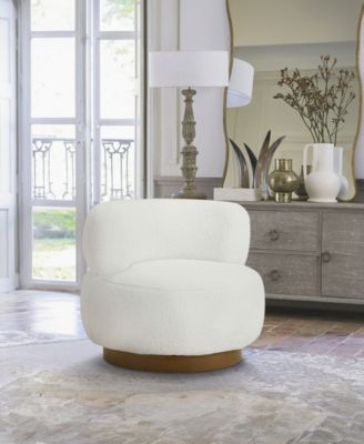 35" White Label Lyman Swivel Chair