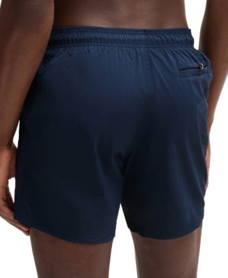 Men's Vertical Logo Print Swim Shorts