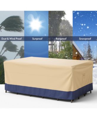 Patio Furniture Cover with Padded Handle and Click-Close Straps-90 x 50 x 32 inches