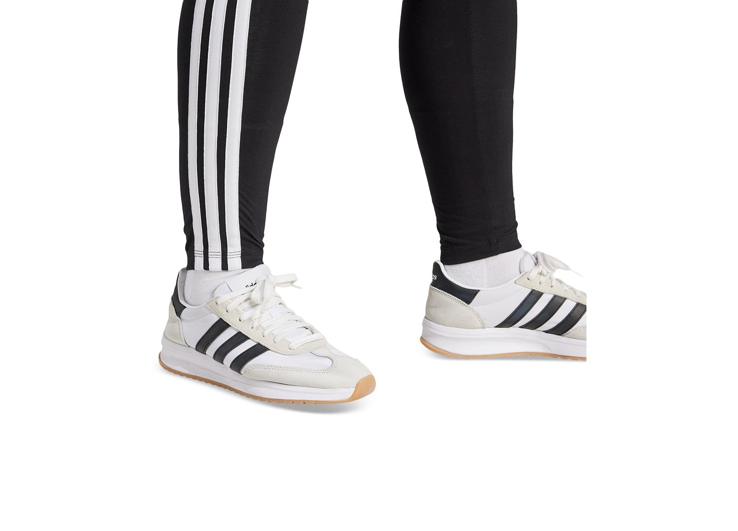 Plus Size Essentials 3-Stripes Cotton Leggings