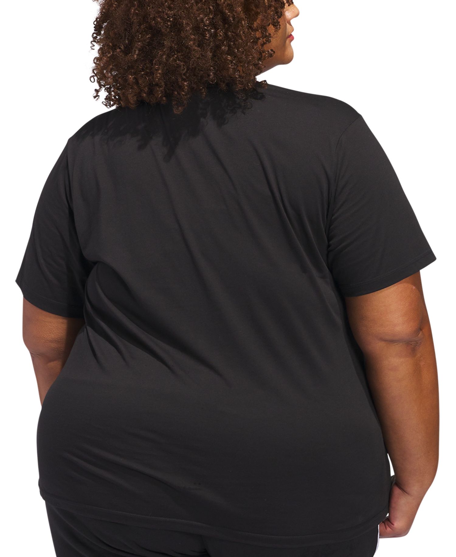 Plus Size Short-Sleeve Cotton Crewneck Logo T-Shirt
