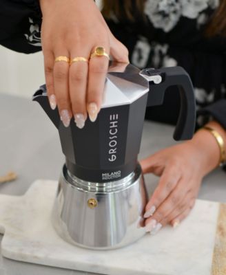 Milano Induction Stovetop 6 Cup Espresso Maker Moka Pot