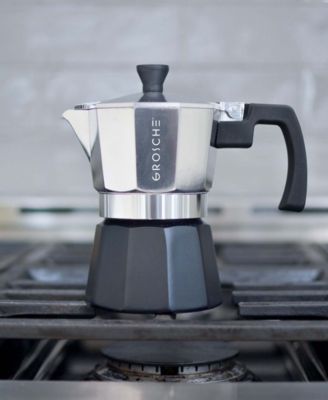 Milano Tuxedo Stovetop 3 Cup Espresso Maker Moka Pot