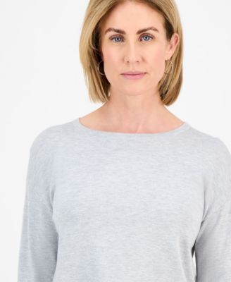 売れ筋商品|||スタイルアンドコー ニット&セーター アウター レディース Petite Fine-Gauge Tunic Sweater, Exclusively at Macy's Sky Grey Heather Style & Co Petite Fine-Gauge Tunic Sweater, Exclusively at