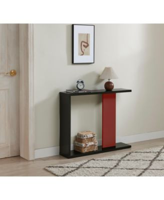 Indio Console Table, Entryway Sofa Table with Storage Shelf for Hallway, Entryway, Living Room, Foyer