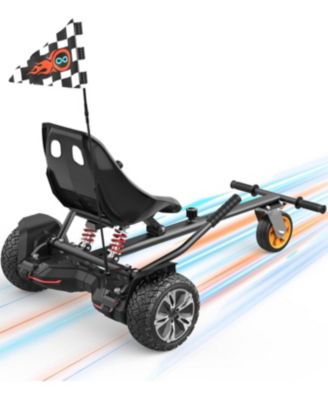 K2 Hoverboard Go Kart Attachment for Kids & Adults, Adjustable Frame Length Hoverboard Seat Attachment for 6.5" 8" 10" Hoverboard Self Balancing Scooter
