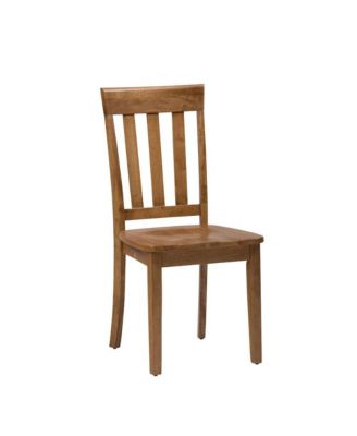 Simplicity Solid Wood Classic Slat Back Dining Chair (Set of 2)