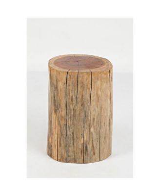 Global Archive Solid Wood Live Edge Stump Accent Table