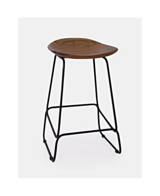 Nature's Edge Solid Acacia Counter Height Backless Stool (Set of 3)