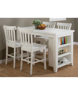 Madaket Rustic Solid Reclaimed Pine Slat Back Bar Stool (Set of 2)