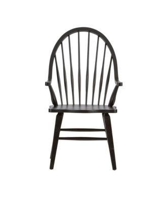 Windsor Back Arm Chair - Black