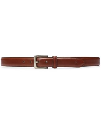 men's polo leather belt